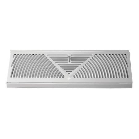 True Aire Tru Aire 4-1/2 in. H X 15 in. W 3-Way Powder Coat White Steel Baseboard Diffuser C115SW